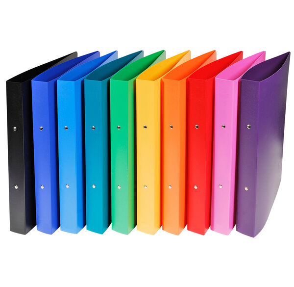 Classeur 2 anneaux 30 mm polypropylène Opaque - A4 maxi  couleurs aléatoires x 20 EXACOMPTA