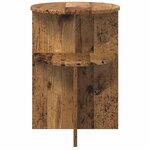 vidaXL Table d'appoint Bois ancien Ø 39 5 x 55 cm Bois d'ingénierie