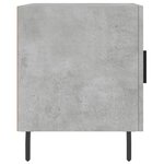 vidaXL Table de chevet gris béton 40x40x50 cm bois d’ingénierie