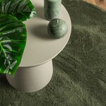 vidaXL Tapis HUARTE à poils courts doux et lavable vert forêt Ø 100 cm