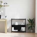 vidaXL Étagère Chêne noir 80 x 30 x 78.5 cm Bois d'ingénierie