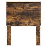 vidaXL Tête de lit avec tête de lit Chêne fumé 75 cm Bois d'ingénierie