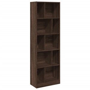 vidaXL Bibliothèque chêne marron 57x28 5x174 cm bois d'ingénierie