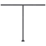 vidaXL Auvent manuel rétractable sur pied 350x250 cm Orange et marron