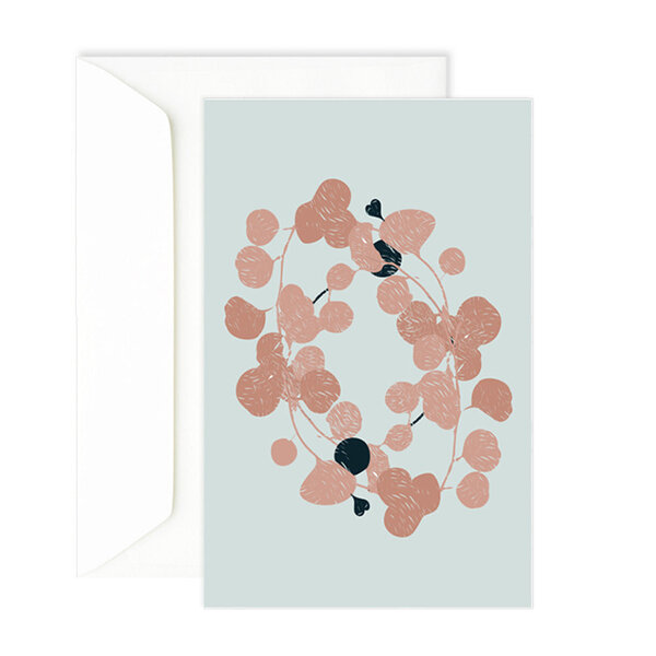 Carte de condoléances couronne