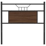 vidaXL Tête de lit chêne marron 75 cm bois d'ingénierie et acier