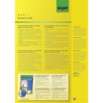 Etui 600 Cartes de Visite Imprimables et Prédécoupées 8 5 X 5 5 cm 200g Blanc SIGEL