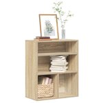 vidaXL Bibliothèque chêne sonoma 60x30x71 5 cm bois d'ingénierie