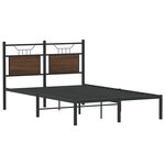 vidaXL Cadre de lit sans matelas chêne marron 120x200 cm