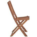 vidaXL Chaises pliantes 8 pièces avec coussins en bois d'acacia massif