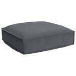 vidaXL Coussin pour assise de palette Anthracite 50 x 50 x 12 cm