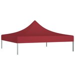 vidaXL Toit de tente de réception 3x3 m Bordeaux 270 g/m²