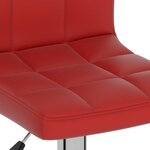 vidaXL Tabouret de bar Rouge bordeaux Similicuir