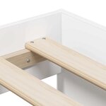 vidaXL Cadre de lit avec rangement Blanc 234 x 103 x 53.5 cm