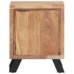 vidaXL Table de chevet 40x30x50 cm Bois d'acacia avec bord naturel