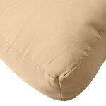 vidaXL Coussins de palette lot de 3 beige mélangé tissu
