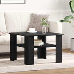 vidaXL Table basse Chêne noir 60 x 60 x 42 cm Bois d'ingénierie