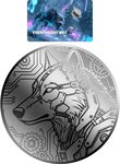 Monnaie CYBERPUNK GREY WOLF 1/1000 Oz Platine 12$ Liberia 2026