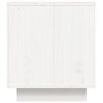 vidaXL Meuble TV Blanc 80x35x40 5 cm Bois de pin massif