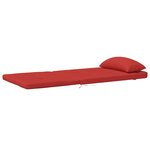 vidaXL Coussins de chaise adirondack lot de 2 rouge tissu oxford
