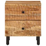 vidaXL Table de chevet 40x33x46 cm Bois d'acacia massif