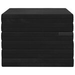 vidaXL Canapé-lit pliable 140 x 67 x 45 cm Noir