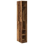vidaXL Garde-robe vieux bois 30x50x200 cm bois d'ingénierie