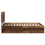 vidaXL Cadre de lit Bois ancien 160 x 200 cm Pin massif