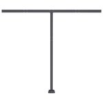 vidaXL Auvent manuel rétractable sur pied 300x250 cm Orange et marron