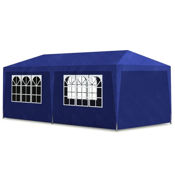 vidaXL Tente de réception 3 x 6 m Bleu