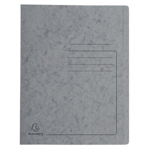 Chemise À Lamelle Carte Lustrée 355gm2 - A4 - Gris - X 25 - Exacompta