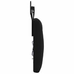 vidaXL Tête de lit suspendue Avec lumière LED Noir Velours