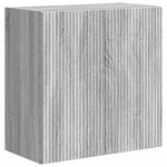 vidaXL Ensemble de meuble TV mural Montage mural 6 Pièces Gris Sonoma