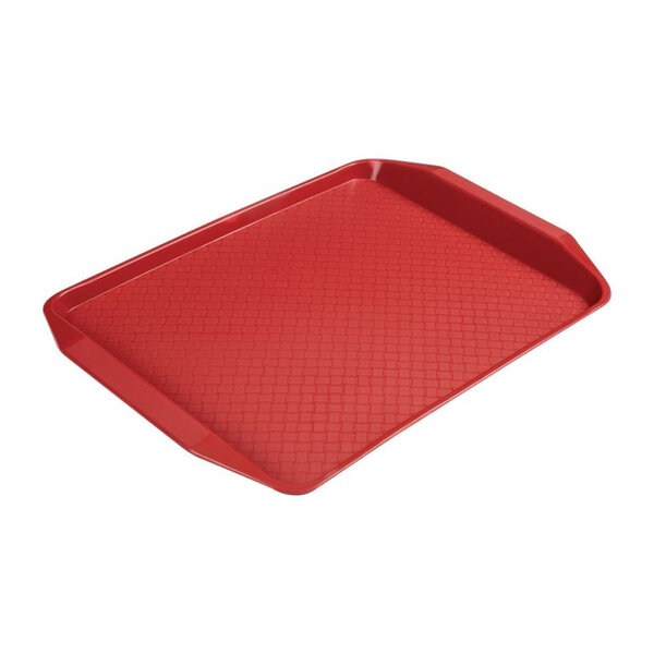 Plateau de service pour restaurant rouge 410 x 300 mm fast food - cambro -  - polypropylène 410x300x19mm