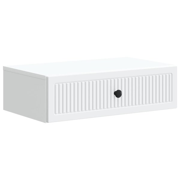 vidaXL Table d'appoint murale Blanc 59 x 34 5 x 17 cm