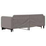 vidaXL Lit de jour avec lit gigogne taupe 80x200 cm tissu