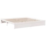 vidaXL Lit bibliothèque sans matelas 160x200 cm bois massif de pin