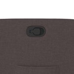 vidaXL Fauteuil inclinable Marron foncé Tissu