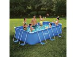 Piscine tubulaire rectangulaire - LUDO 2 - 4 x 2 x 1.22 m - Filtration 2.3 m3/h