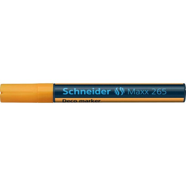 Marqueur à craie Maxx 265 Pte Ogive 2-3 mm orange SCHNEIDER