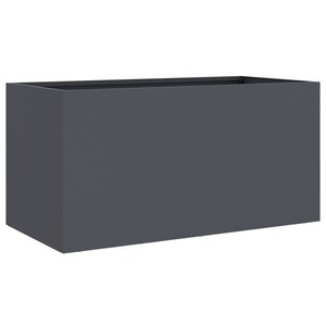 vidaXL Jardinière anthracite 62x30x29 cm acier laminé à froid