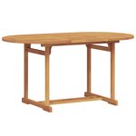 vidaXL Ensemble de salle à manger pour jardin 7 Pièces Marron