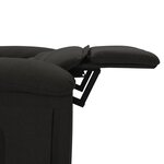 vidaXL Fauteuil de massage Noir Tissu