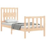 vidaXL Cadre de lit sans matelas bois de pin massif