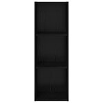 vidaXL Meuble TV mural Chêne noir 37 x 37 x 107 cm Bois d'ingénierie