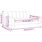 vidaXL Canapé pour enfants gris 70x45x30 cm similicuir