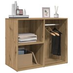 vidaXL Armoire de dressing chêne artisanal 80x40x65 cm bois ingénierie
