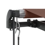 vidaXL Auvent rétractable automatique marron 600x350 cm