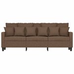 vidaXL Canapé à 3 places Marron 180 cm Tissu