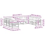 vidaXL Ensemble de canapés d'extérieur 9 pc Blanc et anthracite